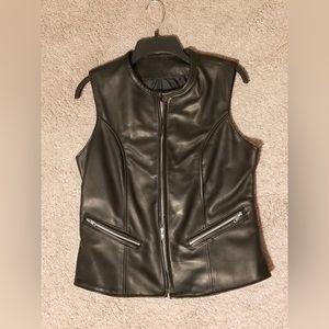 Women’s leather vest